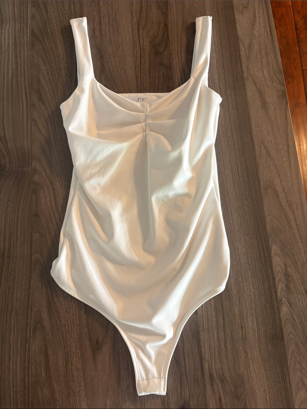Gaze | White Bodysuit | Snap Closure | - Picture 2 of 15